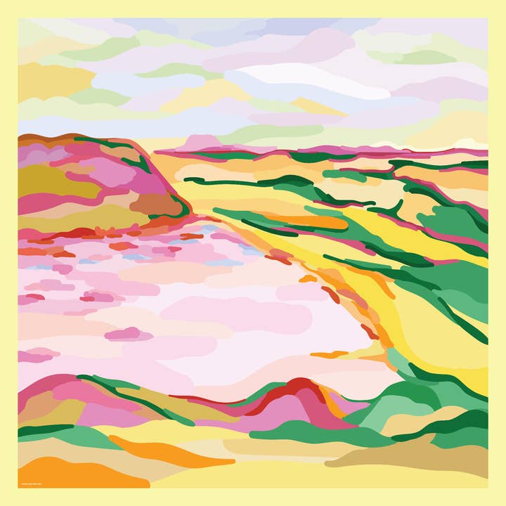 Foulard en soie double face de la moisson pour la vente par Jessie Zhao New York