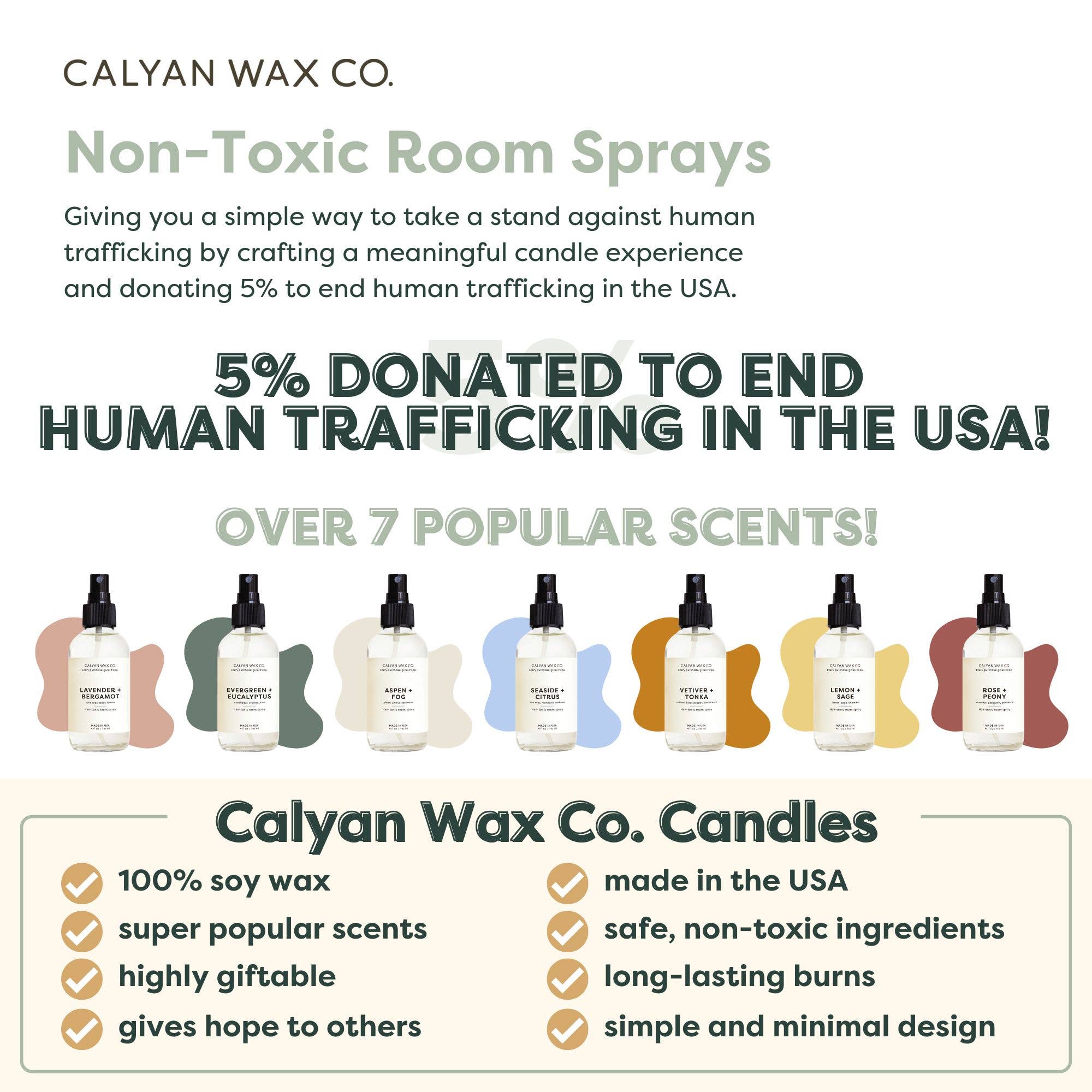 Calyan Wax Co. - Wholesale Room & Linen Spray - Aspen + Fog - Room Spray18