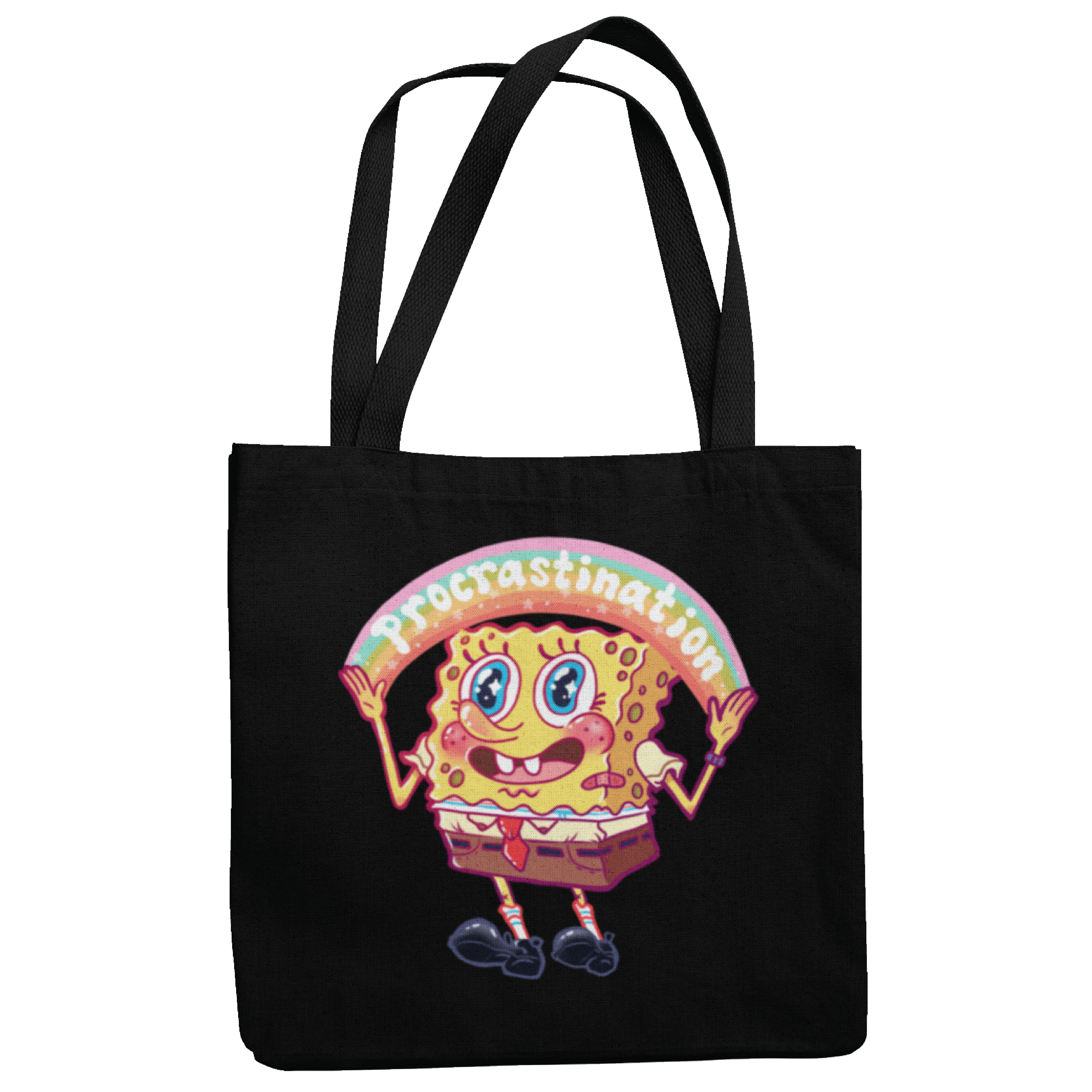 Lucky Mfg. Co. - Wholesale Tote Bag - Unisex - Spongebob Squarepants Procrastination Tote Bag1