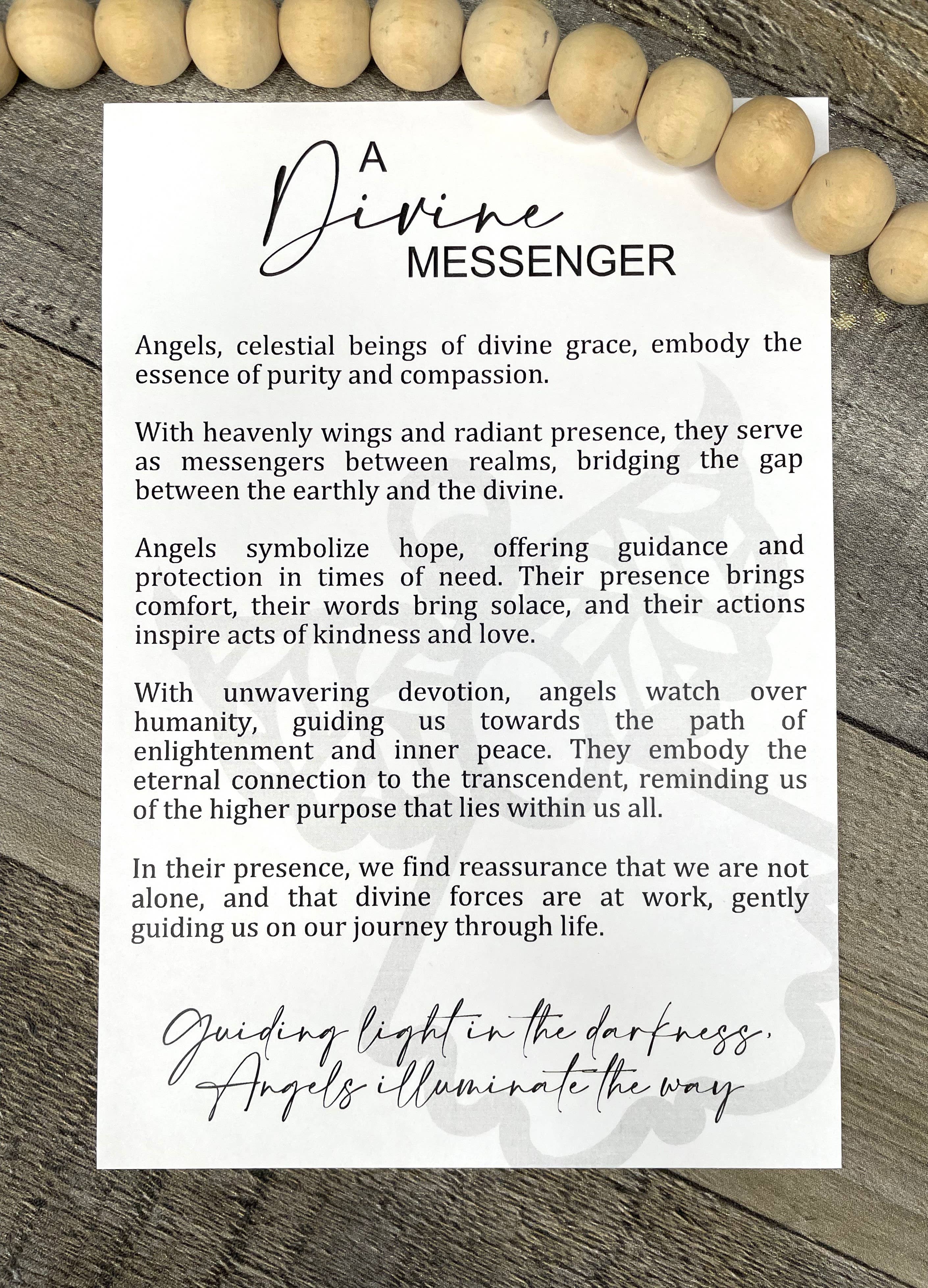 The Wristlet Bar - Wholesale Ornament - Story Ornament - Angels - A Divine Messenger1