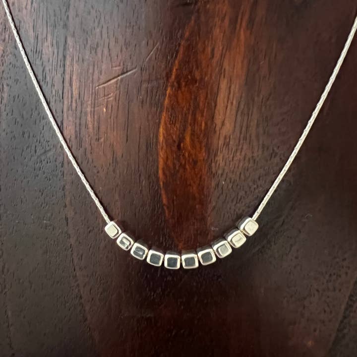 N1 - Tiny squares necklace for wholesale by Anantara