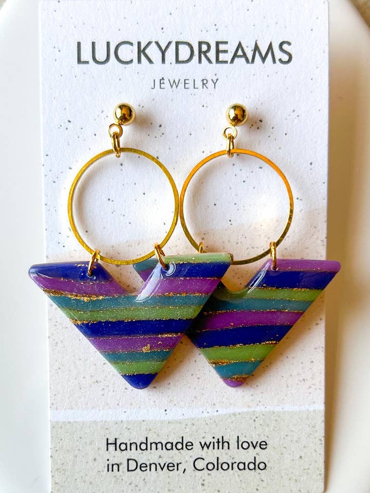 Clay Earrings- The Monica- Hypoallergenic- Lightweight - Handmade- Statement Jewelry 2 for wholesale by LuckyDreams