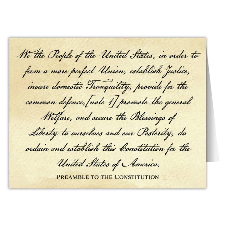 Carte de correspondance "Nous, le peuple" pour la vente par Nelson Gifts Wholesale