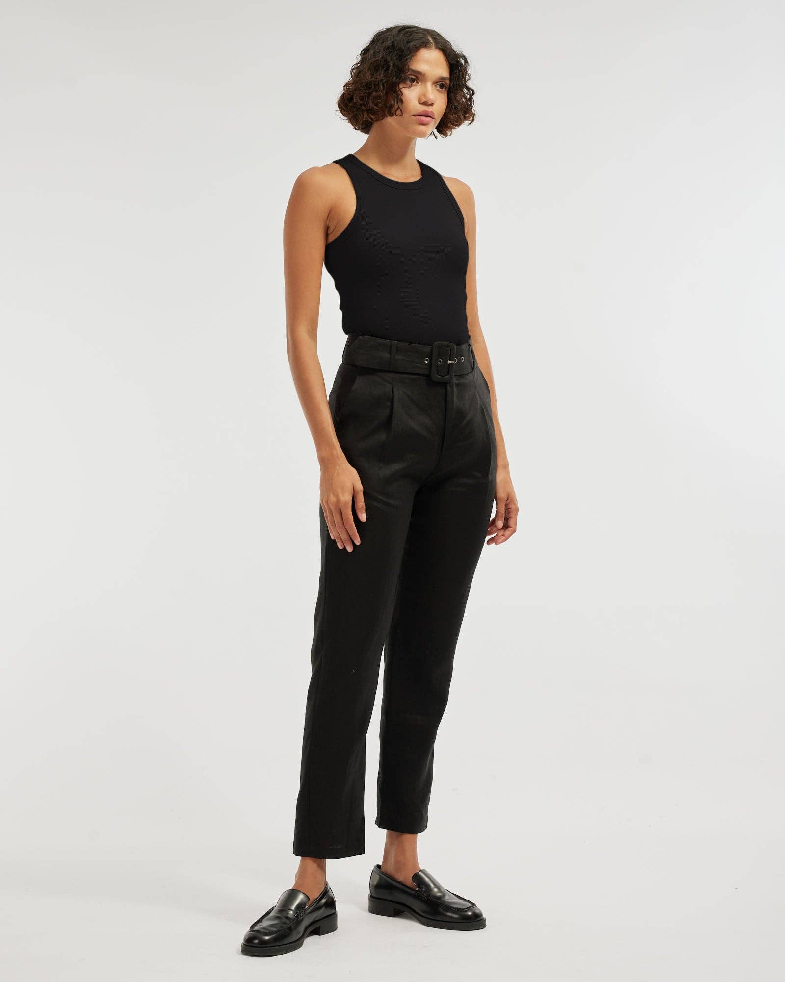 Noir Débardeur Côtelé Daria - Noir en vente sur Faire4