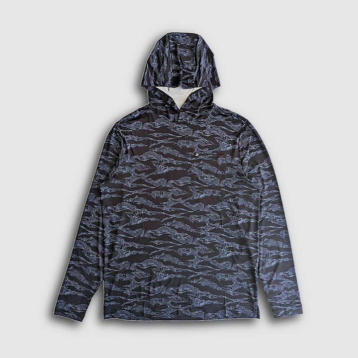 Carson Sun Hoodie - Camouflage Tigre Noir pour la vente par FaultLine395