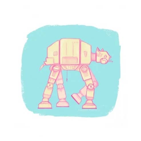 Awkward Affections – wholesale Art print – CAT-AT