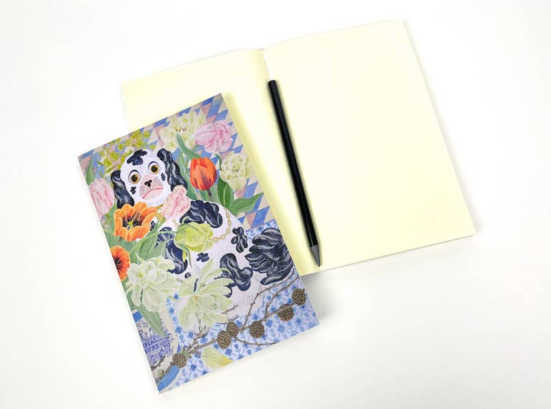 Art Angels - Wholesale Notebook - Wally Dogs and Tulips Notebook - Angie Lewin1