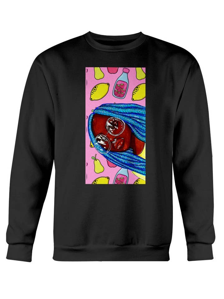 Blue Locs Sweatshirt for wholesale by D. Ridley Designs