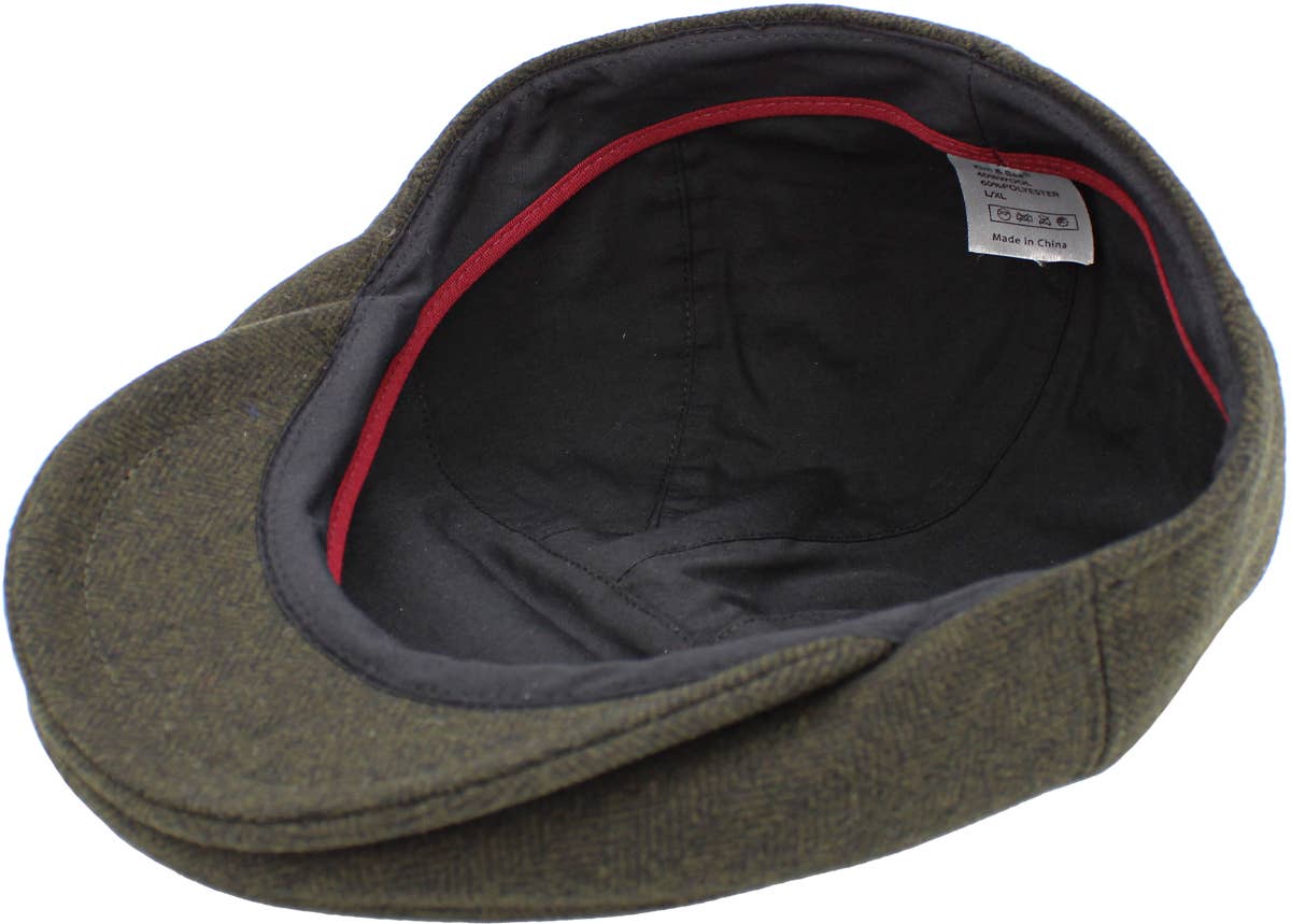 KBETHOS - Wholesale Newsboy/Schoolboy Hat - Men's - Solid Wool Blend Ivy17