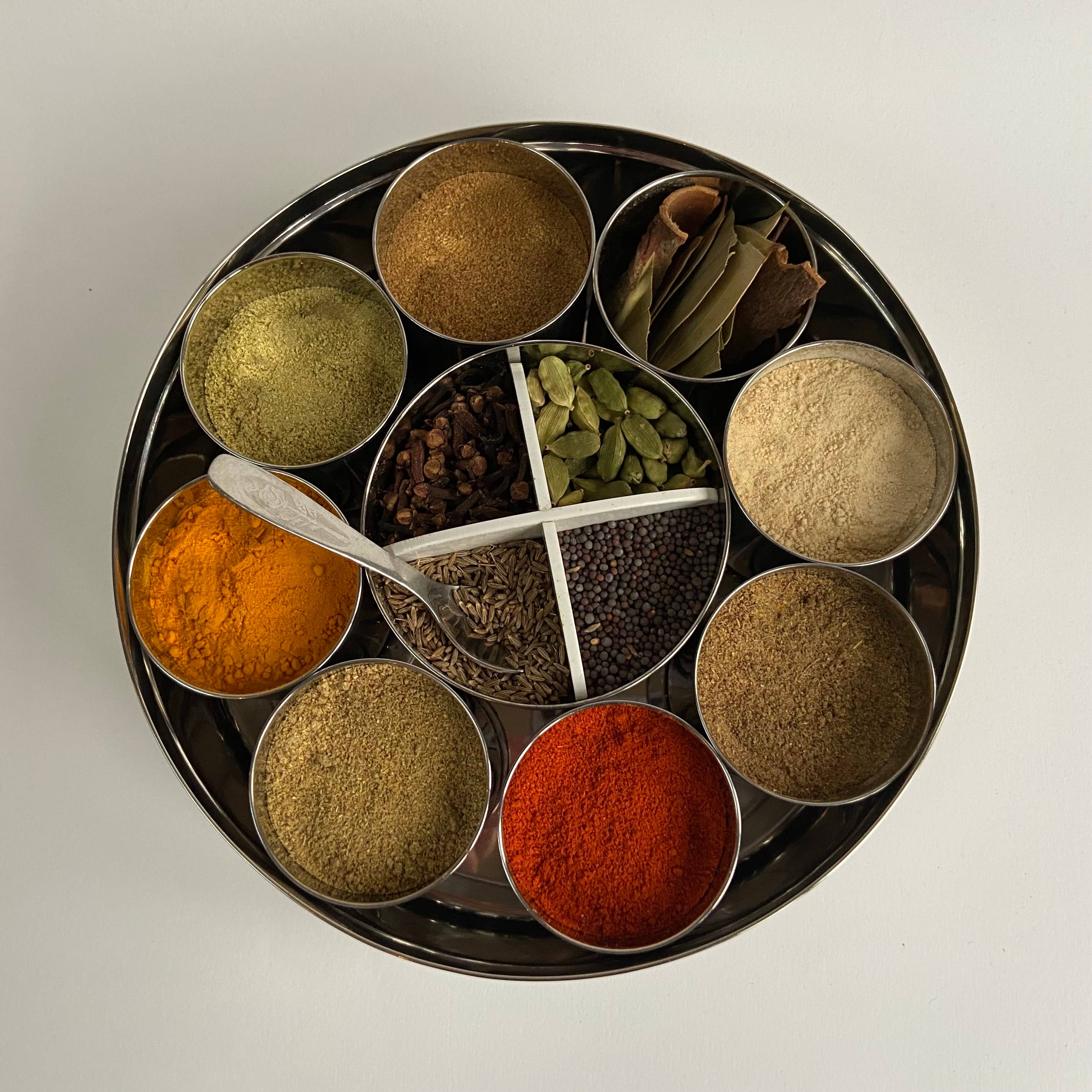 The Three Sisters – wholesale Spice rack – Stainless Steel Spice Tin (option to include 13 spices)1