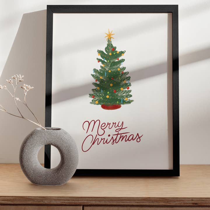 Haus and Hues - Wholesale Art Print - Christmas tree1