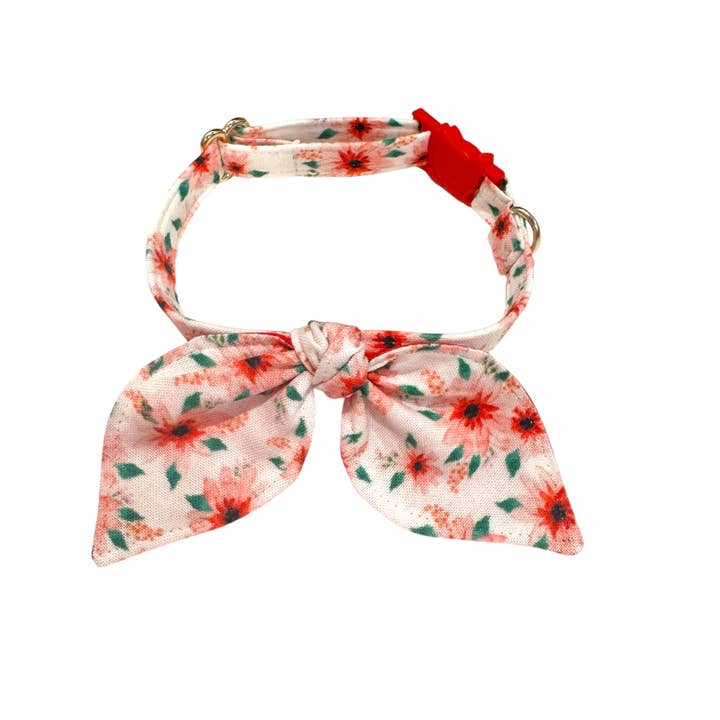 Christmas Bunny Ears Bow Kattkrage - Blommig för wholesale av Whiskers Crafts