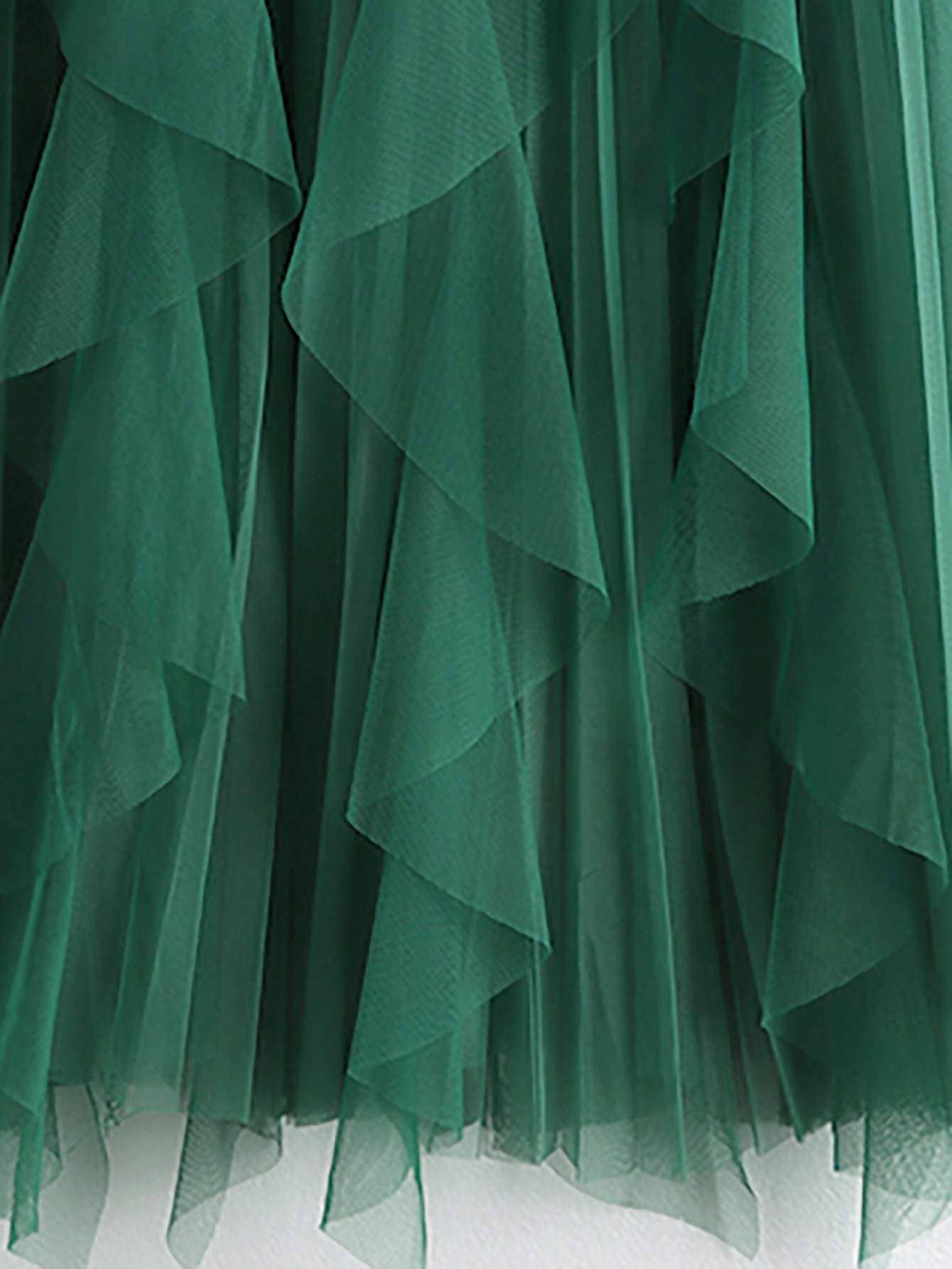 Fashion Combination - Wholesale Skirt - Women's - ruffle hem pleated tulle midi skirt6
