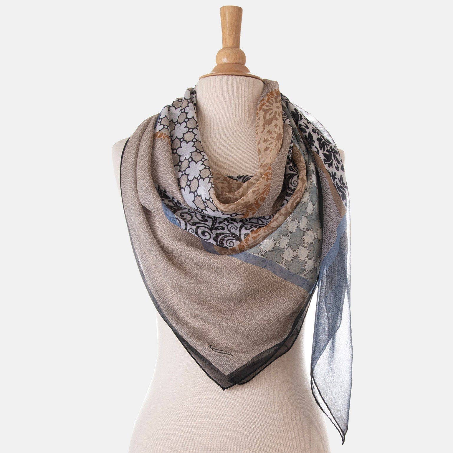 Elizabetta Made in Italy USA – wholesale Scarf – Women's – Dafne - Large Silk Scarf6