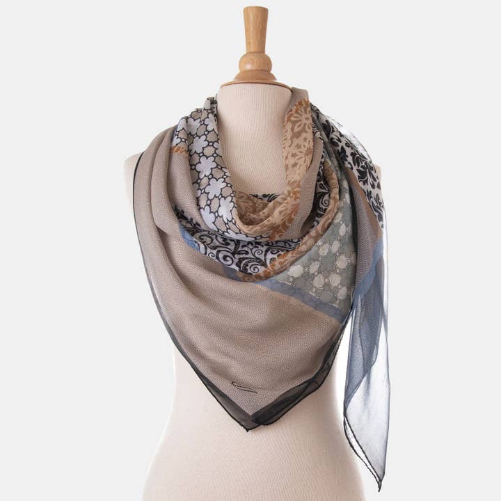 Elizabetta Made in Italy USA – wholesale Scarf – Women's – Dafne - Large Silk Scarf6