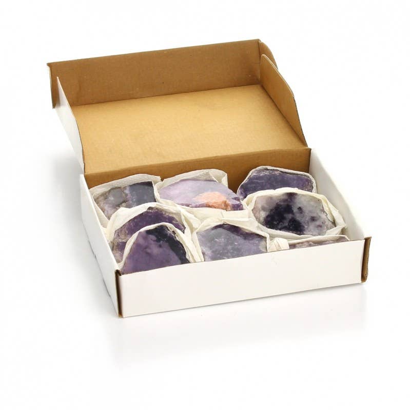 UniArt – wholesale Andlig sten/kristall – Halvpolerade lepidolitbitar i 1-kilosskartong1