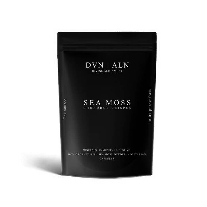 DVN ALN | Divine Alignment - Vente Supplément oral/vitamine - CAPSULES DE MOUSSE DE MER BIOLOGIQUE | CHONDRUS CRISPUS