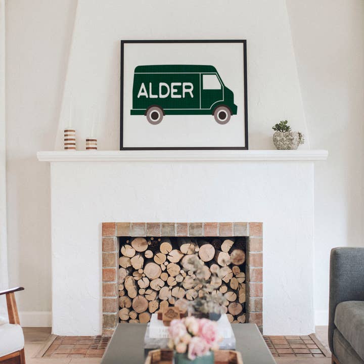 Portland, Oregon Alder Wall Art for wholesale by Paperfinch Design