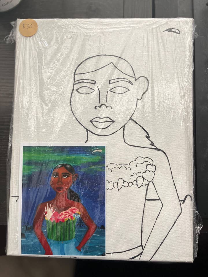 Svart kvinna Venus målardukssats med tillbehör för wholesale av Lyela’s Art