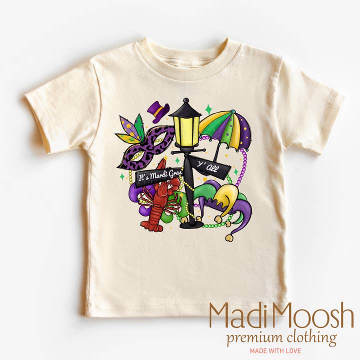 It's Mardi Gras Yall Shirt - Mardi Gras Tee for wholesale by Madi Moosh