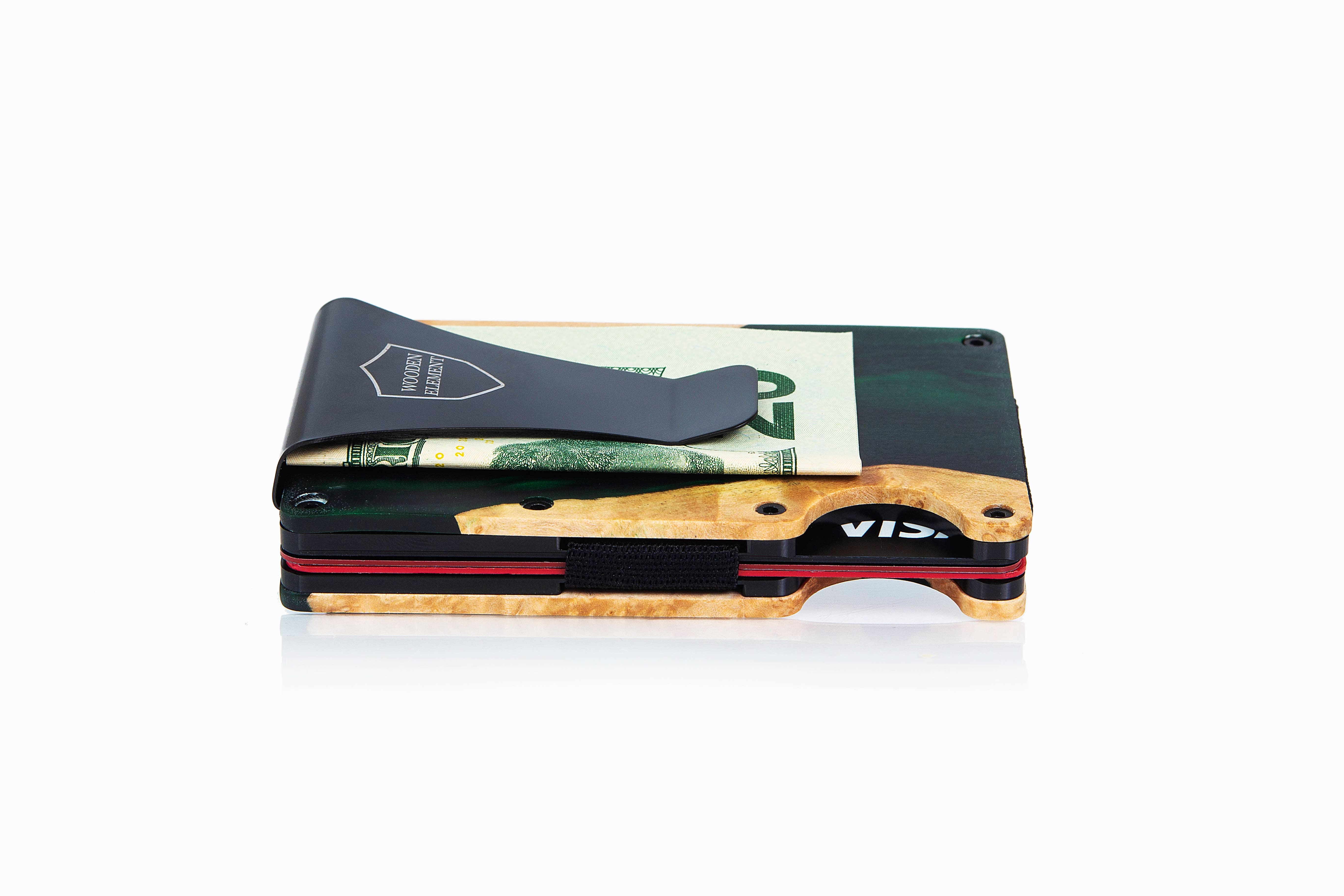 Wooden Element - Vente Portefeuille – unisexe - Portefeuilles intelligents en bois/résine - lot assorti de 1153