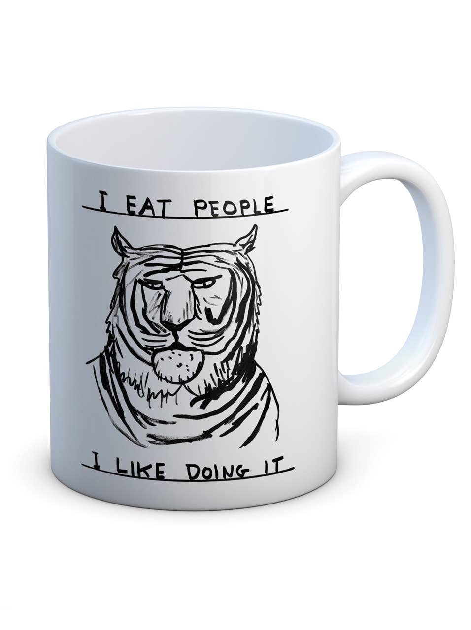 David Shrigley x Brainbox Candy - Wholesale Coffee Mug - Funny Gift David Shrigley Mug - I Eat People