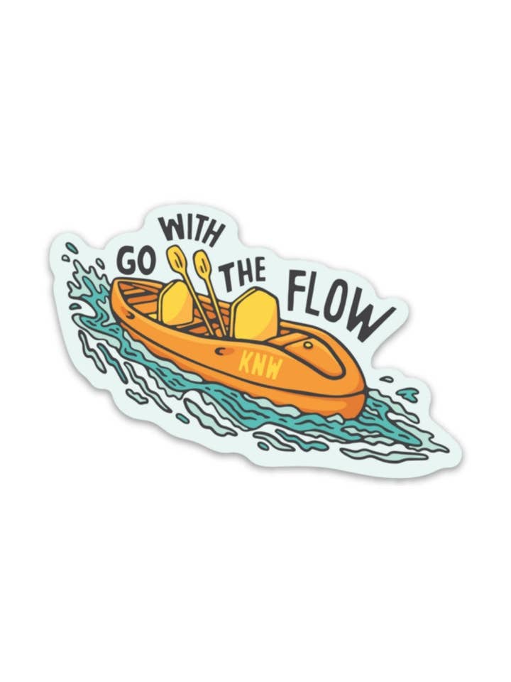 Go With the Flow | Sticker for wholesale by Keep Nature Wild