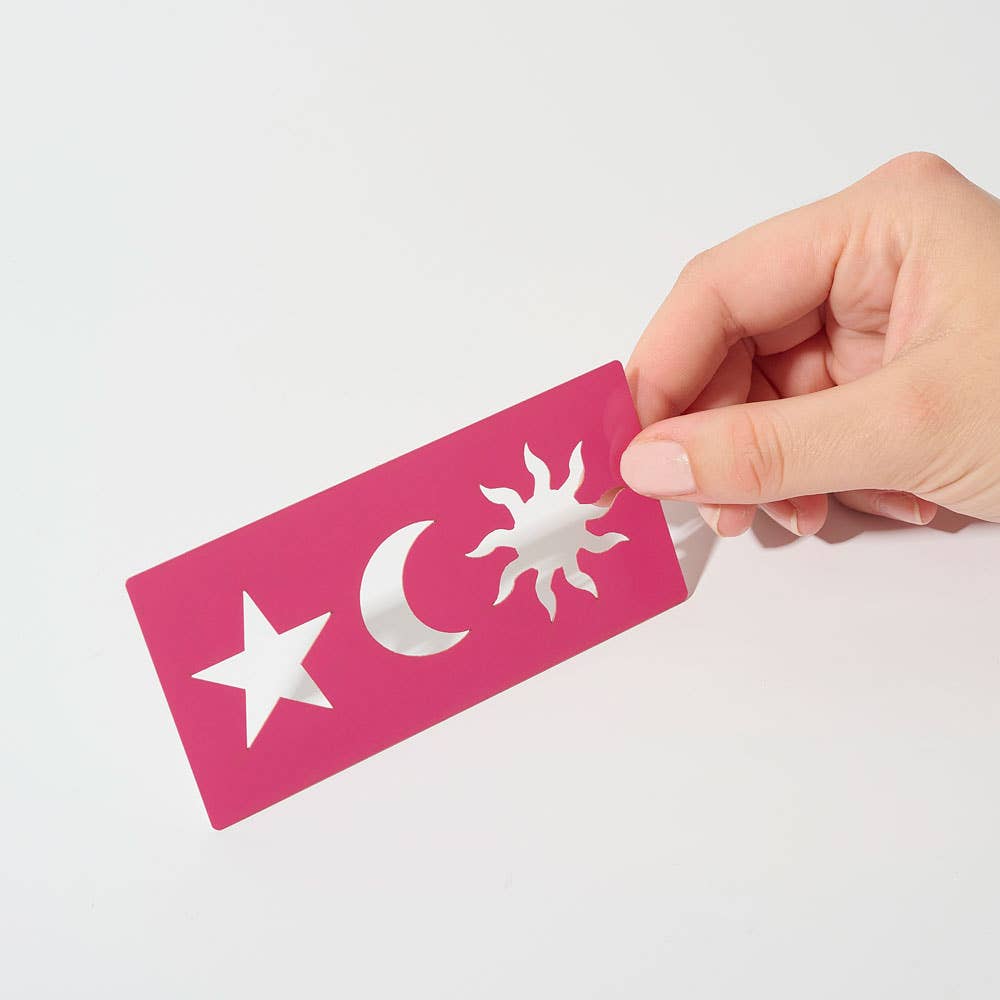 SI SI LA PAILLETTE – Großhandel Körper-Glitzer/-Schimmer – Schablonen-Set13