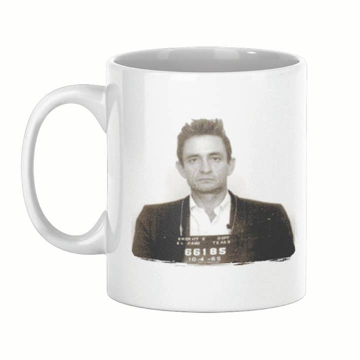 Lucky Mfg. Co. - Vente Tasse à café - Tasse Johnny Cash Mugshot