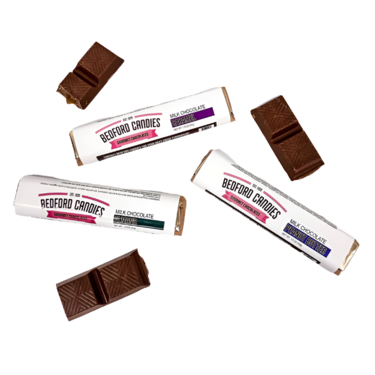 I Got Your Candy - Wholesale Chocolate - Bedford Candies Assorted Chocolate Bars 1.5oz - 30ct0