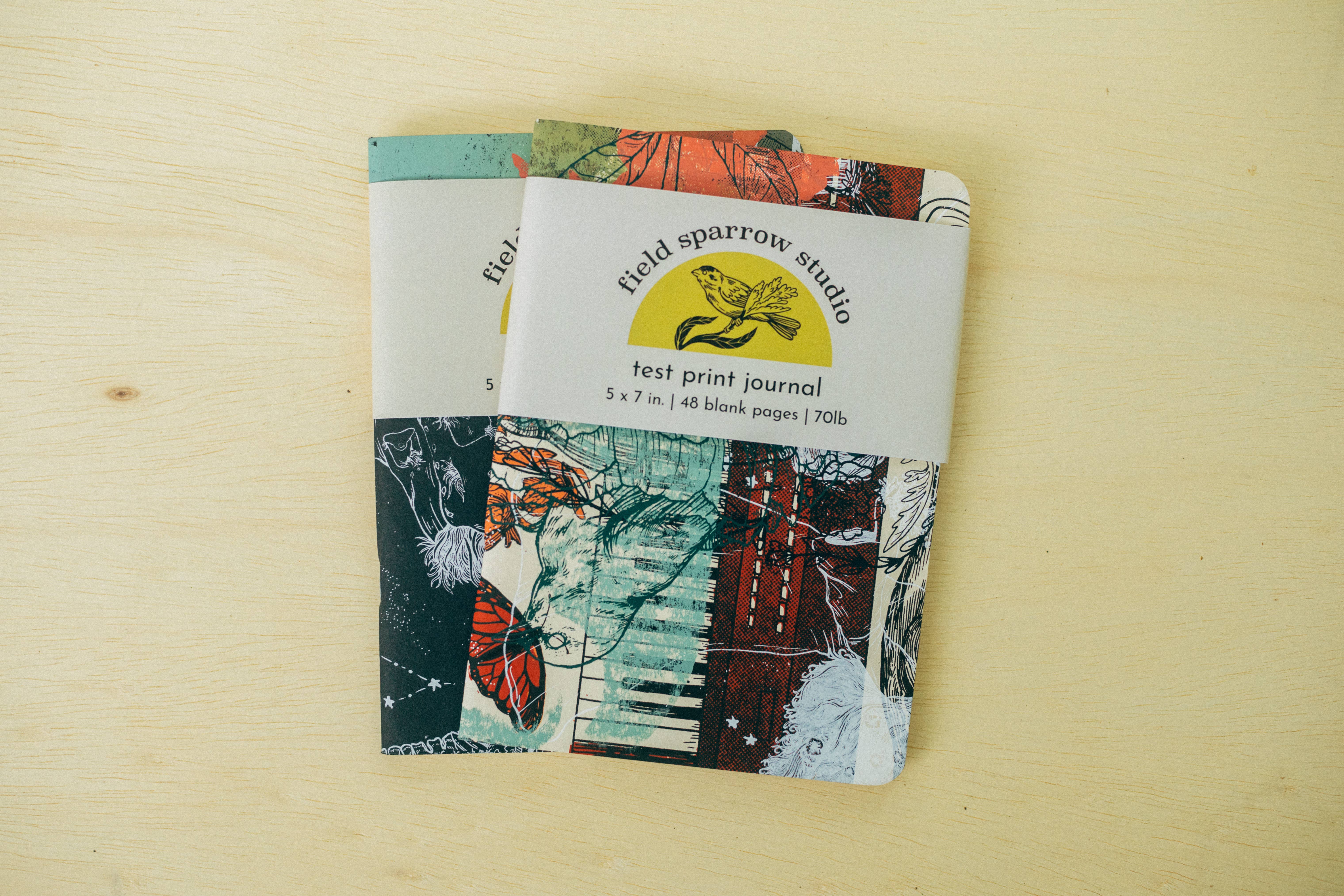 Field Sparrow Studio - Wholesale Journal/Diary - Screen Printed Travel Notebook3