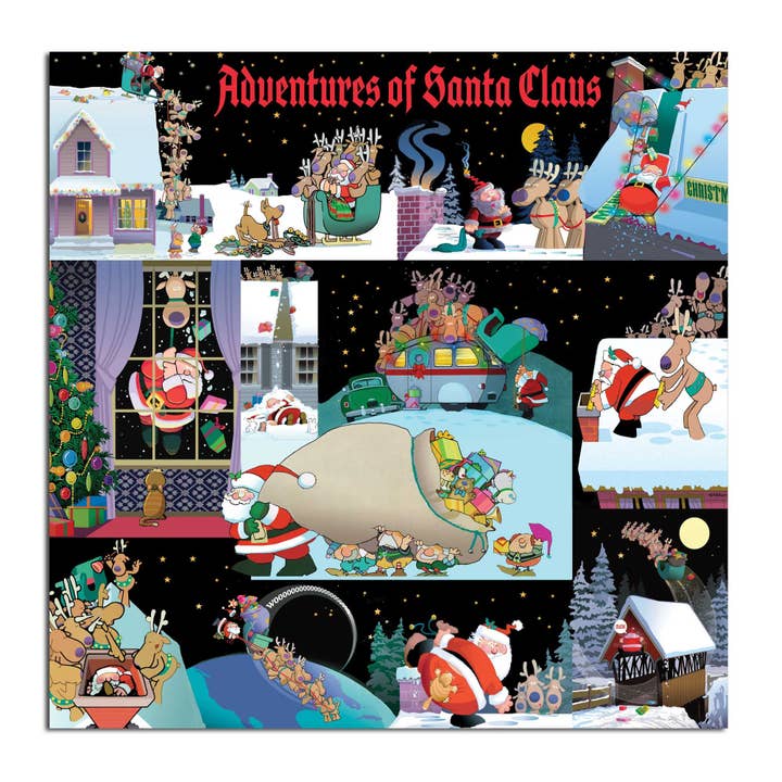 1000 Piece Funny Santa's Adventures Holiday Jigsaw Puzzle for wholesale by Stonehouse Collection