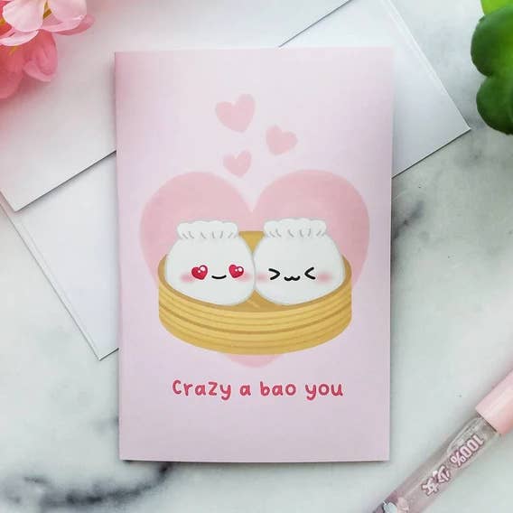 Crazy A Bao You Greeting Card, Bao card, cute love card and other Purchase Wholesale bitty bao. Free Returns & Net 60 Terms on Faire trending on Faire.