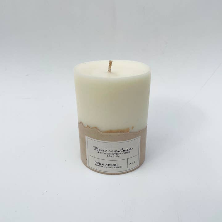 Maureen Luxe Studio – wholesale Pillar candle – Oud Pillar Candles10