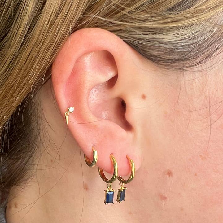 Blue Gold Drop Huggies for wholesale by The Messy Archive