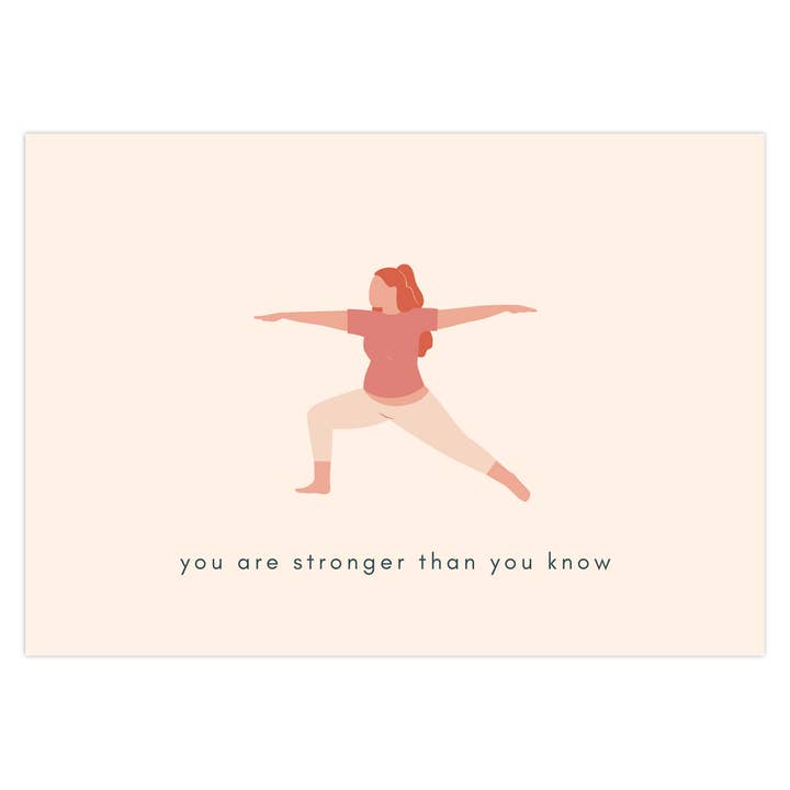 Yoga Strong Card for wholesale by The Perch