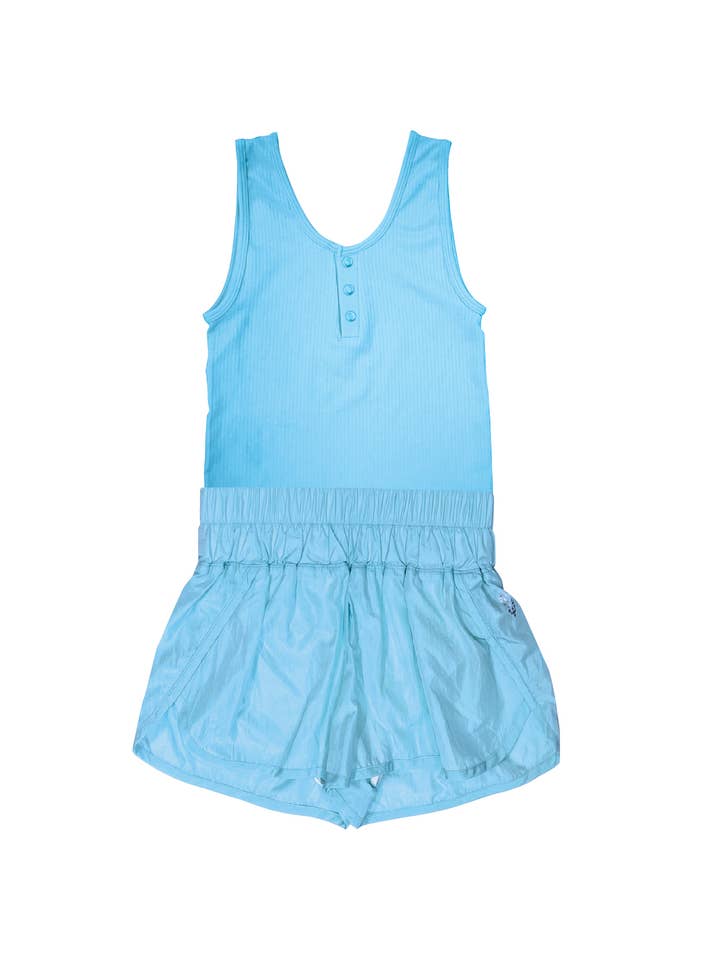 Tractr Jeans - Wholesale Romper - Kids - GIRLS-SOLID COLOR RUNNING ROMPER/2R746-K2YB