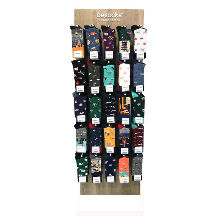 BESOCKS - Wholesale Retailer Display - Apparel - EXHIBITION STAND (Gift with orders of 300 pairs of socks)