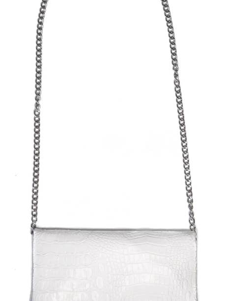 Bandoulière Croc Blanc Mini pour la vente par Stacy Kessler Accessories
