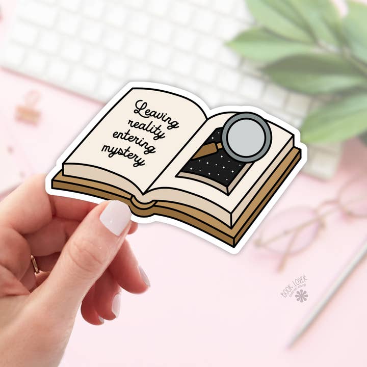 Dejando la Realidad Entrando en el Misterio Pegatinas / Pegatinas Literarias para venta al por mayor de Book Lover Merch Shop