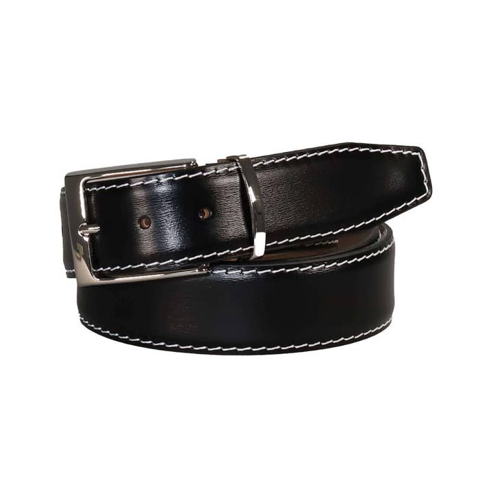 Kamea Black Italian Calf Leather Belt for wholesale by Roger Ximenez