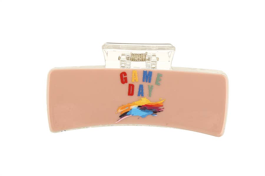 Nima Accessories Inc - Wholesale Hair Clip - Women's - Ladies 5 Assorted Colors Game Day Hair Claw Clip1