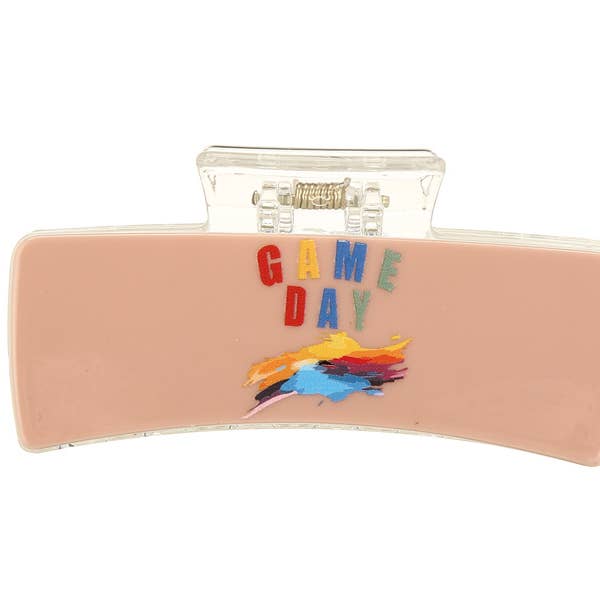 Nima Accessories Inc - Wholesale Hair Clip - Women's - Ladies 5 Assorted Colors Game Day Hair Claw Clip1