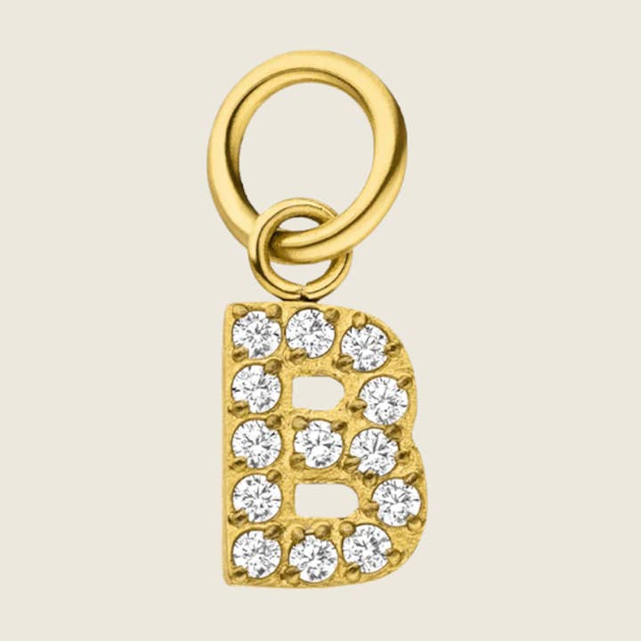 cubic zirconia brev vedhæng A-Z for engroshandel hos Crescent Schmuck