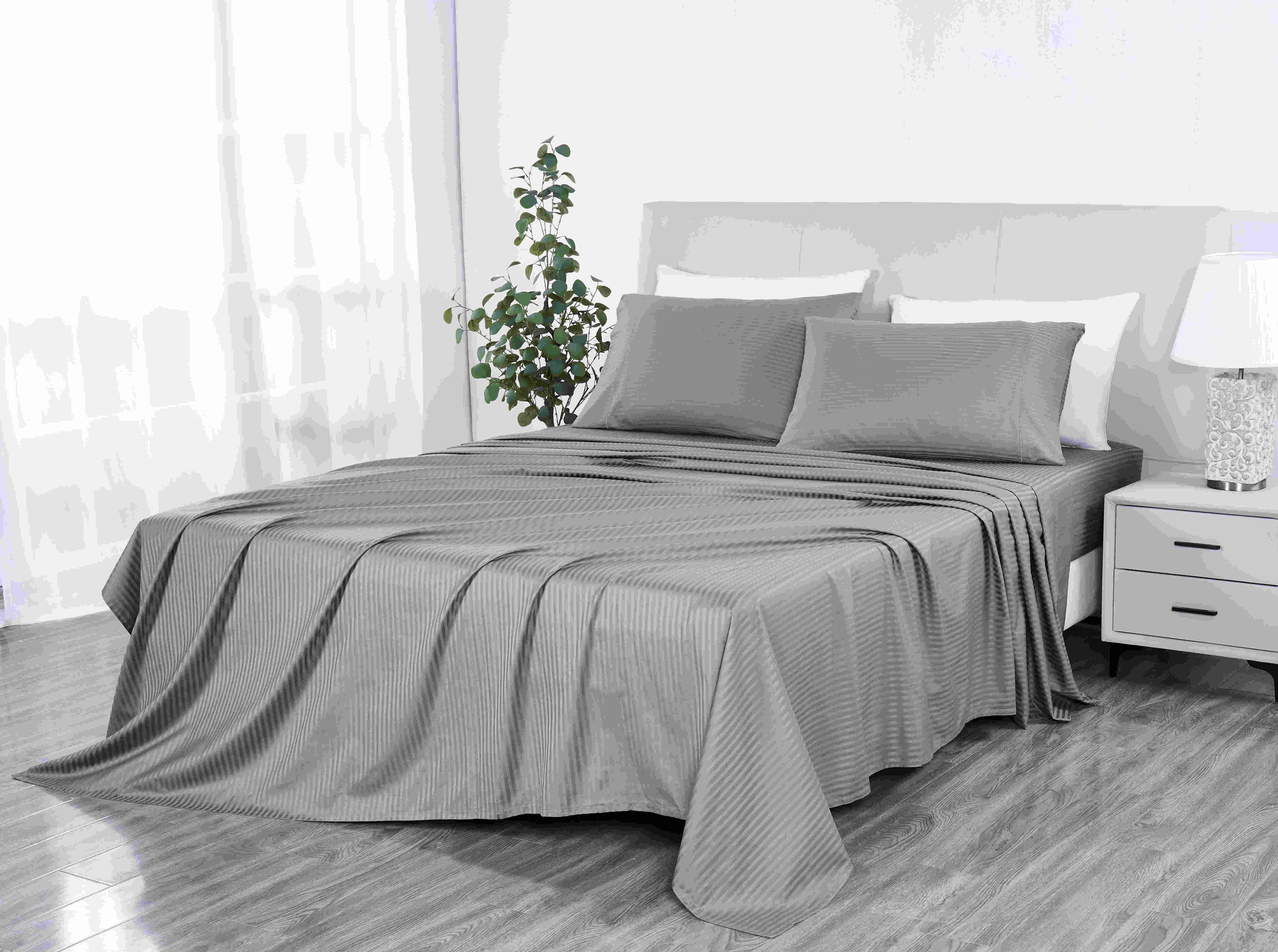 Bed Bath Fashions - Wholesale Sheet Set - Kathy Ireland 500 Thread Count Damask Stripe Sheet Set13