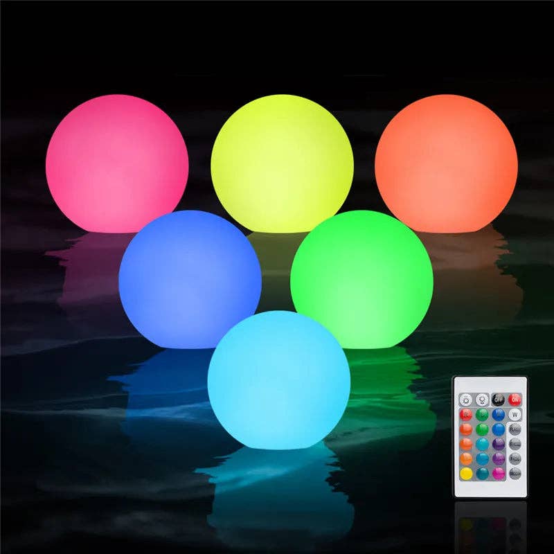 Kiyo Home - Wholesale Light Bulb/Puck - Multi-Colored LED Ball Lights 6-Piece Set0