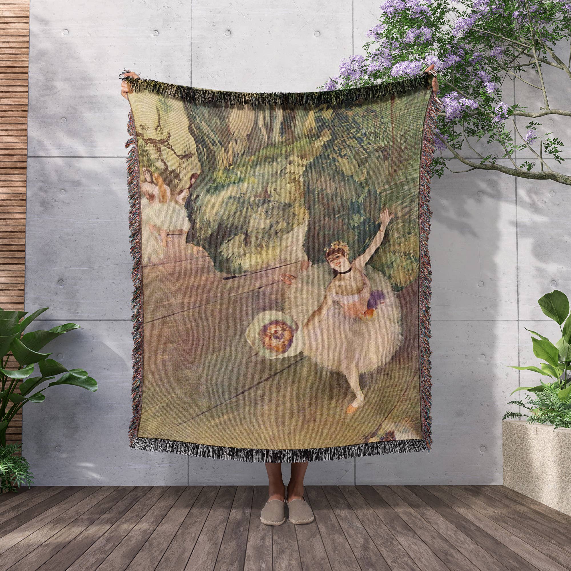 3dRose - Wholesale Throw Blanket - 3dRose, Edgar Degas Painting Take A Bow Of Ballerinas, Blanket2