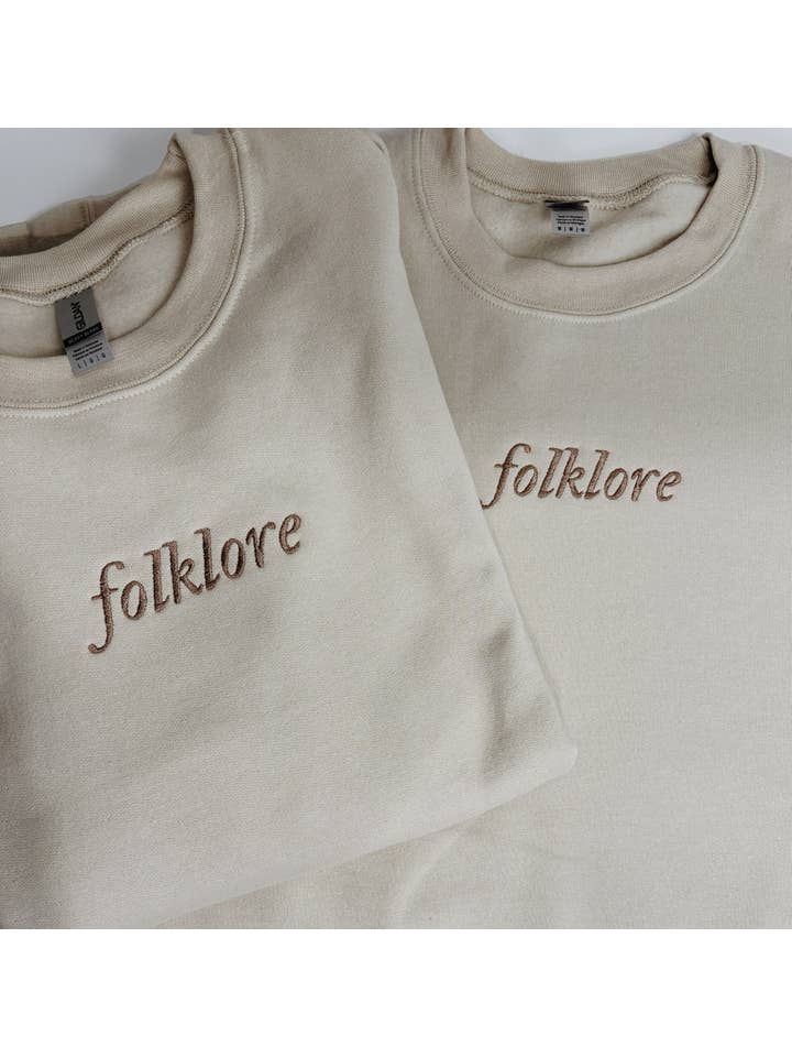 Molly Louise Shop - Wholesale Sweatshirt – Women's - Folklore Embroidered Sweatshirt