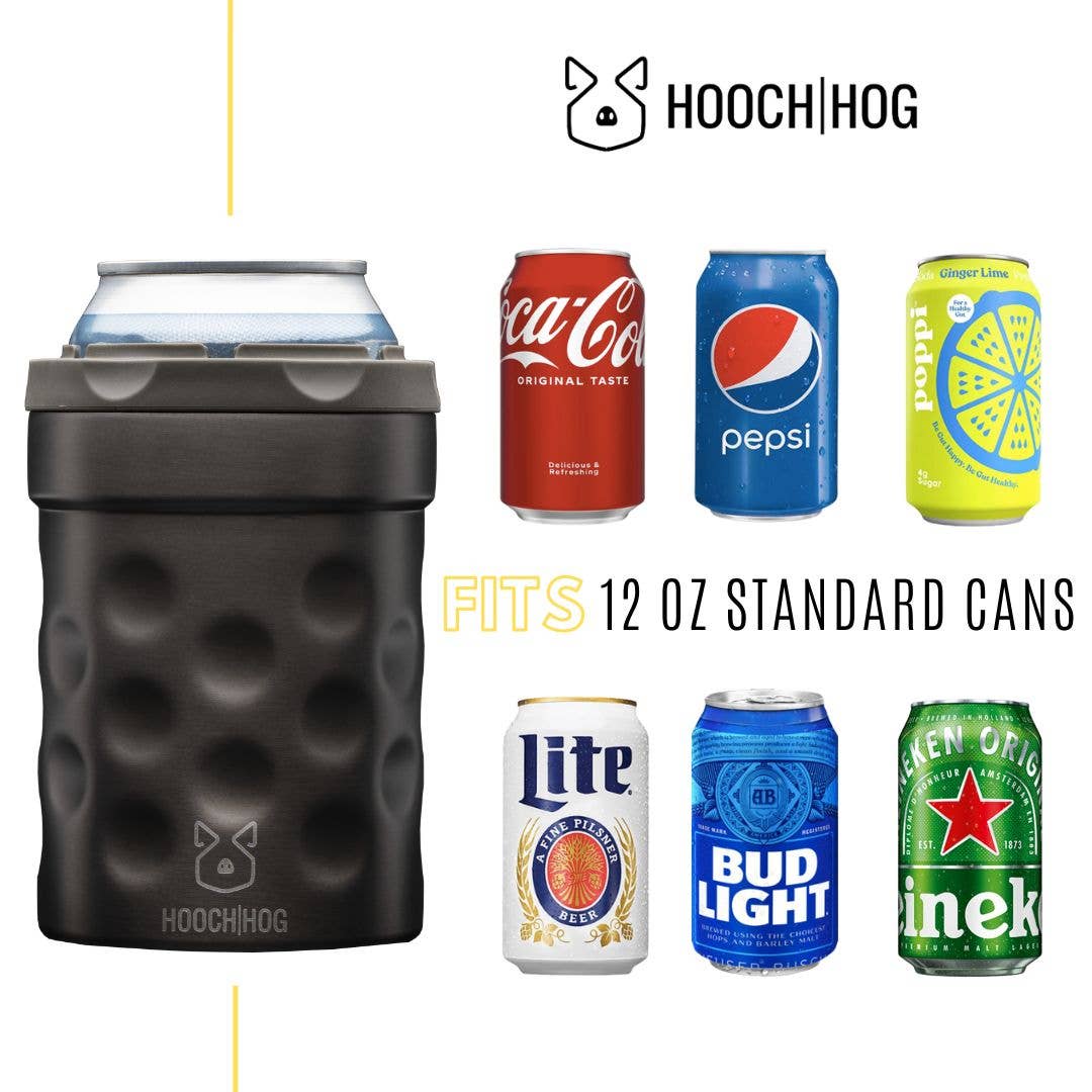 Hooch Hog - Vente Housses de boisson - Glacière à canettes The Shorty [Gunmetal]1