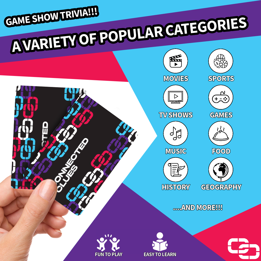 Connected Clues - Wholesale Card Game - Connected Clues Party Game3